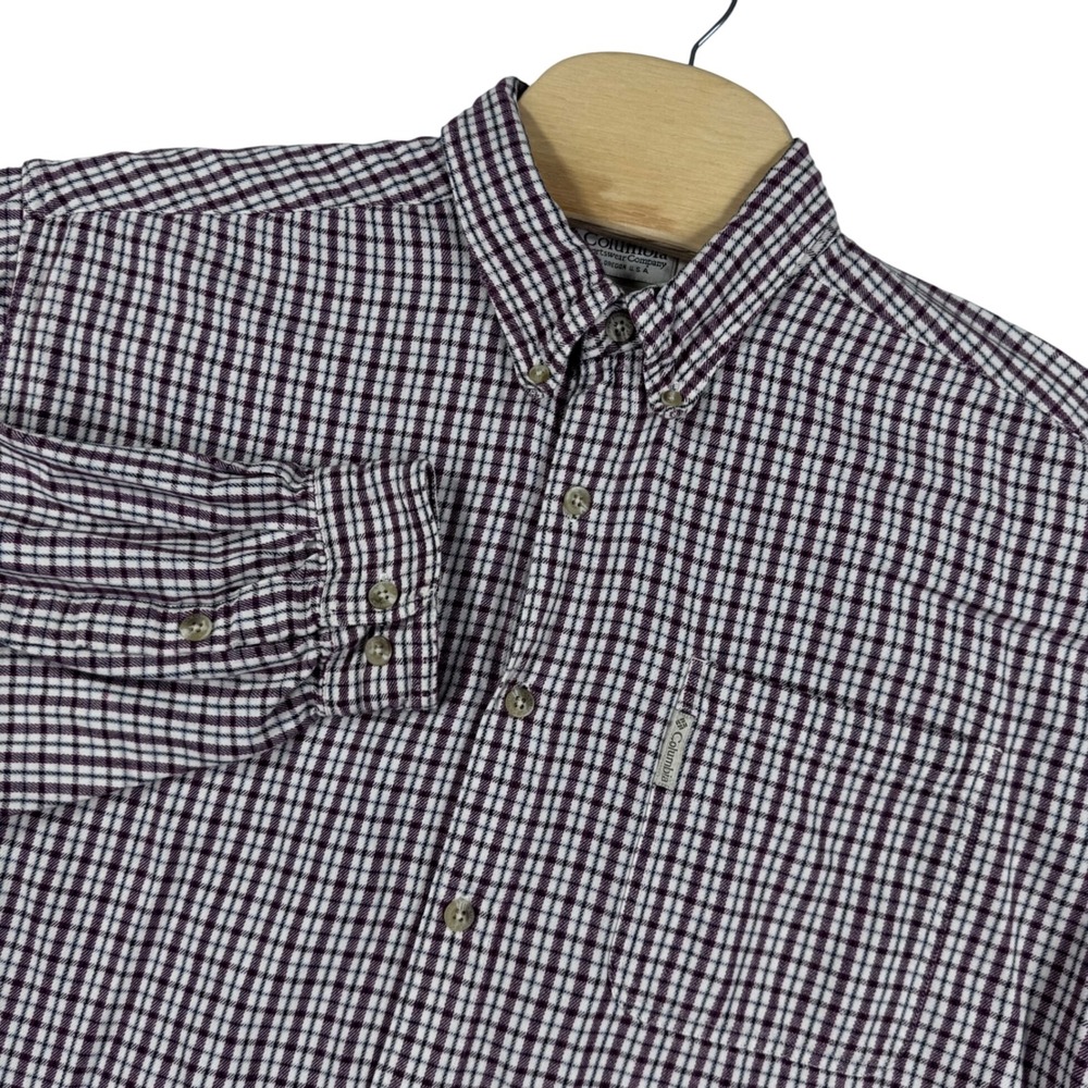 Columbia Flannel Shirt Men's XL Plaid Button Down Long Sleeve‎ Outdoor Casual